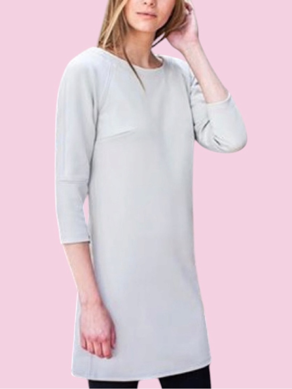 🎀EMERSON FRY🎀Argento Shift Dress🎀Beige Minimalist🎀SZ L🎀NWOT🎀Elegant & Versatile🎀